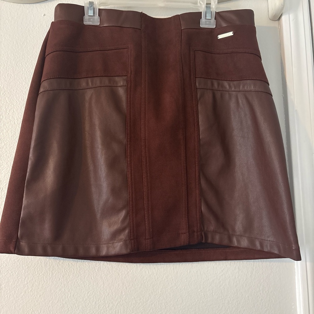 Marc New York Rich Brown Mini Skirt